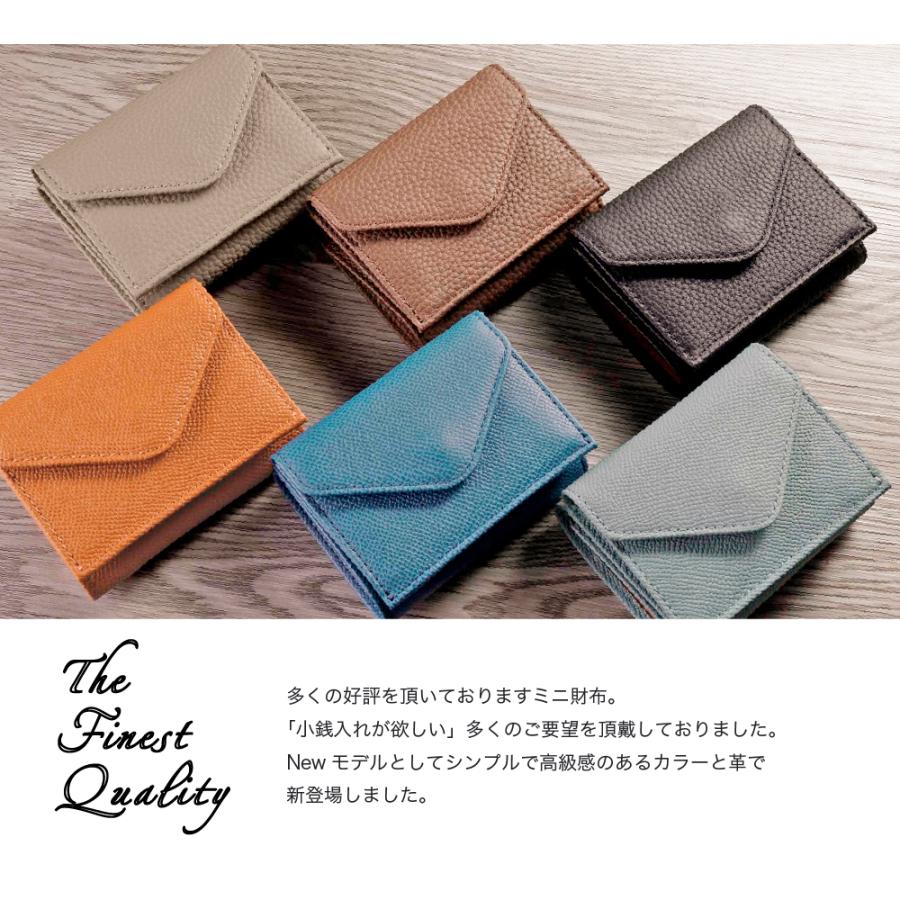 財布 レディース メンズ 二つ折り 本革 革 軽い プレミアムレザー ミニ