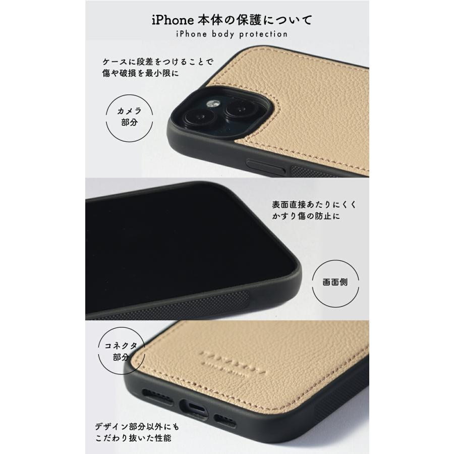 HANATORA iPhone 16e ケース 本革 日本製 シンプル レザー