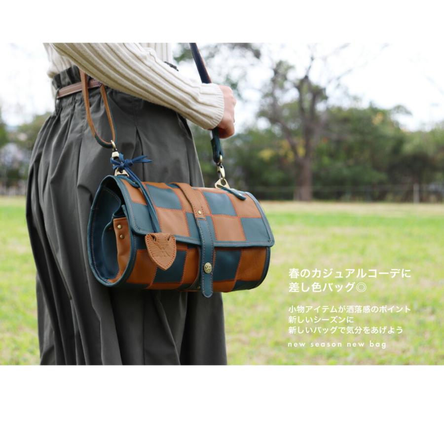 日本製 2way ハンドバッグ 本革 ロール ショルダーバッグ パッチ 日本製 2way ハンドバッグ 本革 ロール ショルダーバッグ パッチ