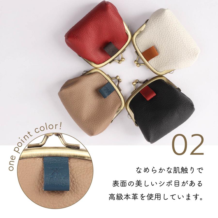 財布 レディース がま口 二つ折り コインケース 小銭入れ 本革 財布 レディース がま口 二つ折り コインケース 小銭入れ 本革