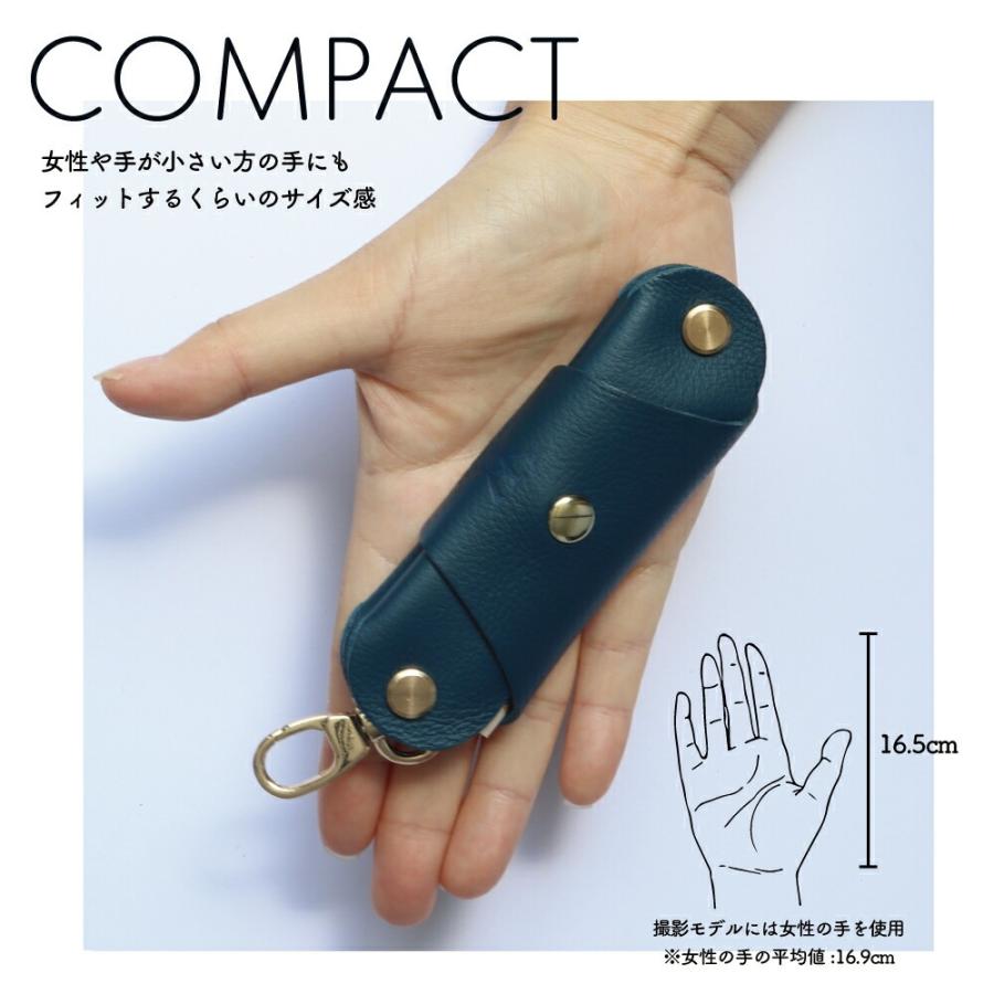 キーケース メンズ レディース 本革 革 車 コンパクト キーリング