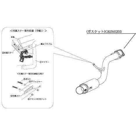 柿本改 柿本 改 マフラー GTbox 06&S ホンダ バモス LA/ABA-HM1 01/9