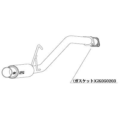 柿本 改 マフラー GTbox 06S ダイハツ ムーヴカスタム LA/ABA/CBA-L152S 02/10-06/10 品番:D42306|ななこ屋|01