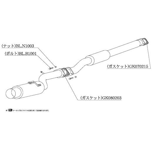 柿本 改 マフラー HYPER FULLMEGA N1+Rev. 三菱 ランサーエボリューション X CBA-CZ4A 07/10-08/9 品番：M31328の画像