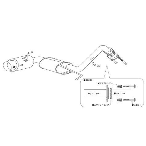 柿本改 柿本 改 マフラー hyper GTbox Rev. トヨタ カローラランクス