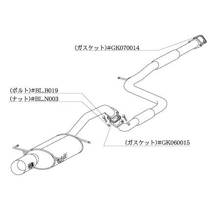 柿本改 柿本 改 マフラー Kakimoto.R トヨタ エスティマ GH/TA-MCR30W