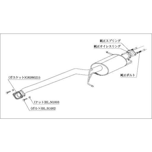 柿本改 柿本 改 センターパイプ 日産 セレナ CBA/DBA-NC25 05/5-10/3