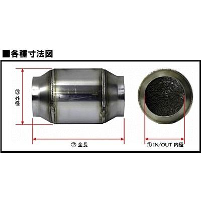 SARD(サード) スポーツキャタライザー汎用タイプ キャタライザーS 品番：89910