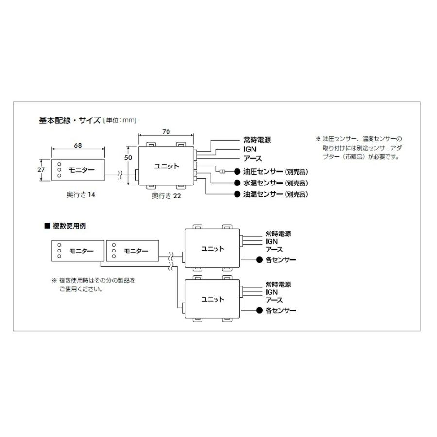 Pivot(ピボット) PRO MONITOR（プロモニター）温度センサーセット 品番：PRM-S