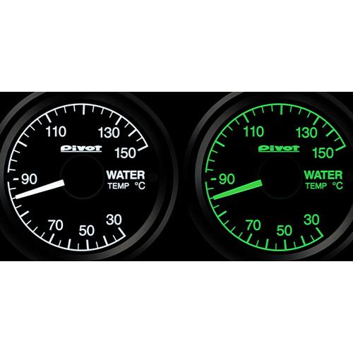 Pivot(ピボット) GT GAUGE-52 3連メーターセット φ52 ホワイト照明
