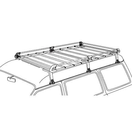 TUFREQ(タフレック) ルーフキャリア P+シリーズ 【ホンダ N-VAN H30.7-】 品番：PH435A+ (Code：S-7)