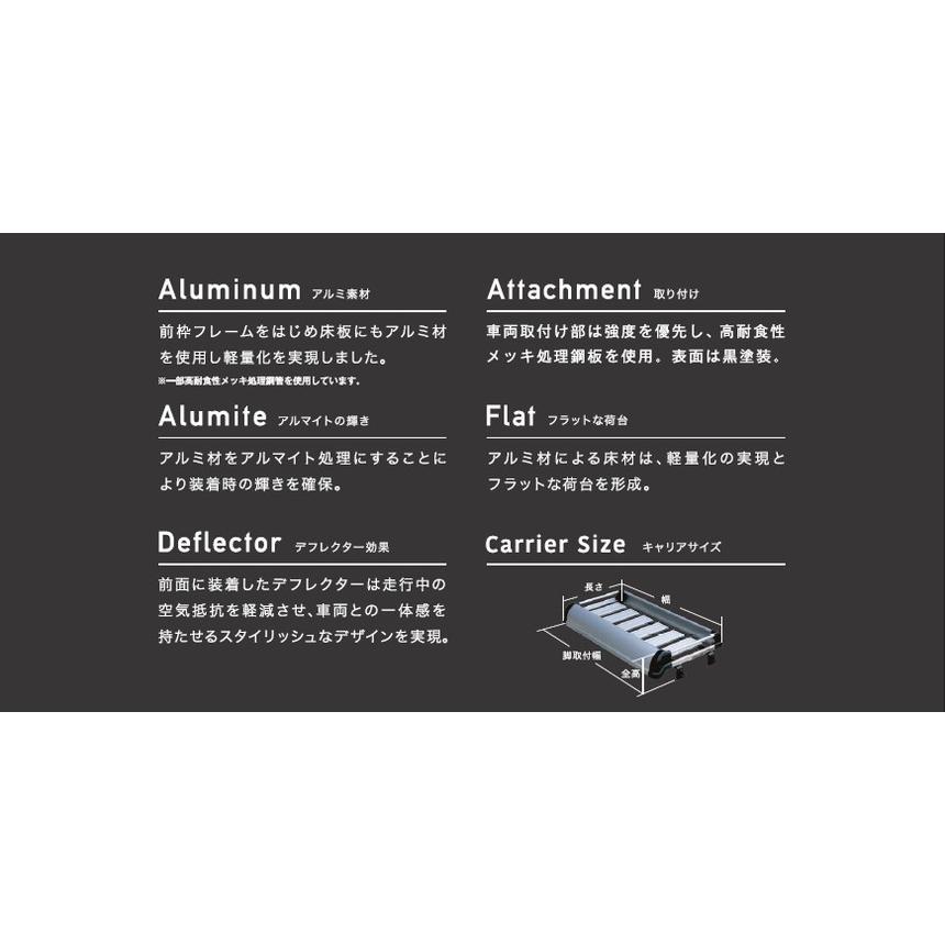 TUFREQ(タフレック) トラック専用ルーフキャリア K+シリーズ 【日産