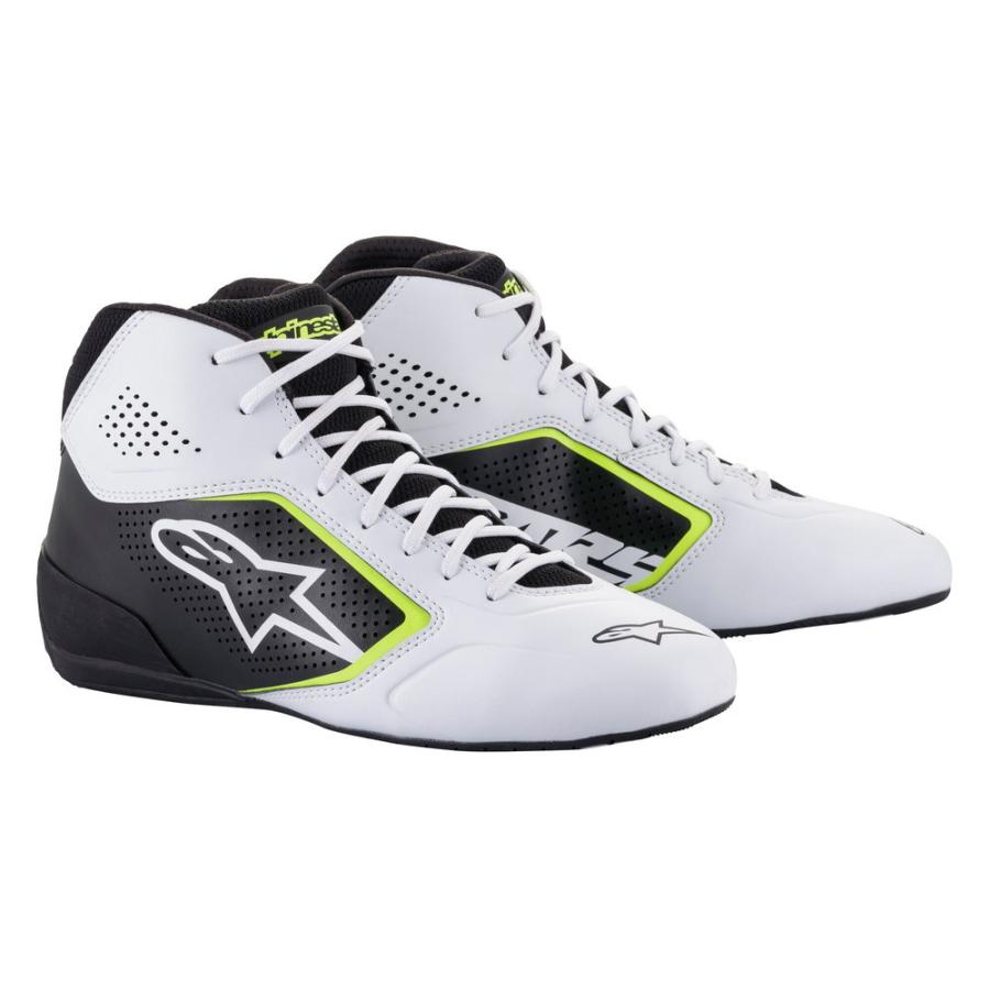 正規品 アルパインスターズ Tech 1 K Start V2 Kart Shoes White Black Yellow Fluo サイズ 4 5 品番 215 4 5 高級感 Www Aqtsolutions Com