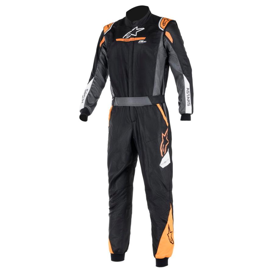 alpinestars(アルパインスターズ)　ATOM GRAPHIC SUIT BLACK ANTHRACITE ORANGE FLUO サイズ：48  品番：3352522-1056-48