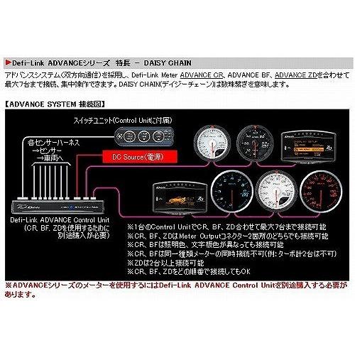 Defi(デフィ) デフィリンクメーター アドバンスBF 油圧計 汎用 ホワイト Φ60 0kPa〜1000kPa 品番:DF10201