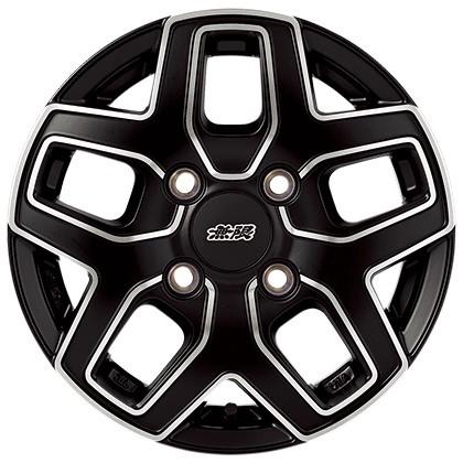 無限（MUGEN） アルミホイール MD5 12インチ フラットブラックミラー