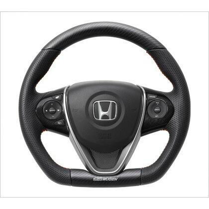 無限MUGEN ステアリング　350mm 無限-MUGEN-]ステアリングホイールハンドル 35φ×3スポーク(レザー