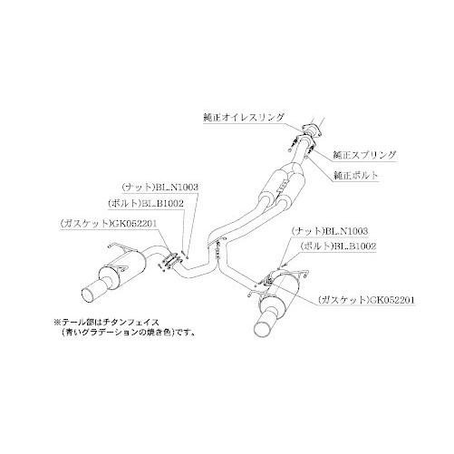 柿本 改 マフラー .&センター付 スバル /