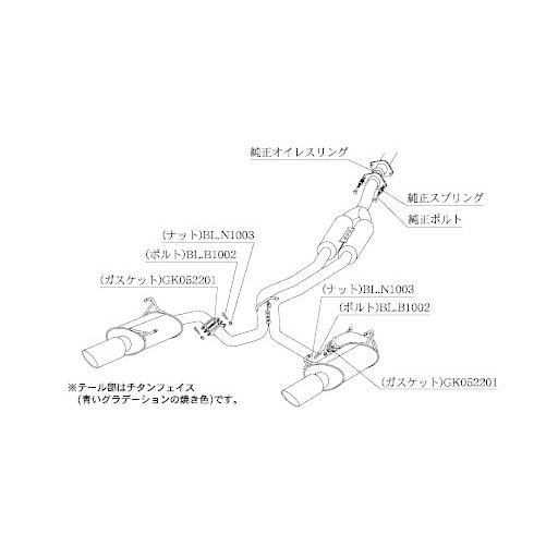 柿本改 柿本 改 マフラー Class KR Dualセンター付 スバル レヴォーグ