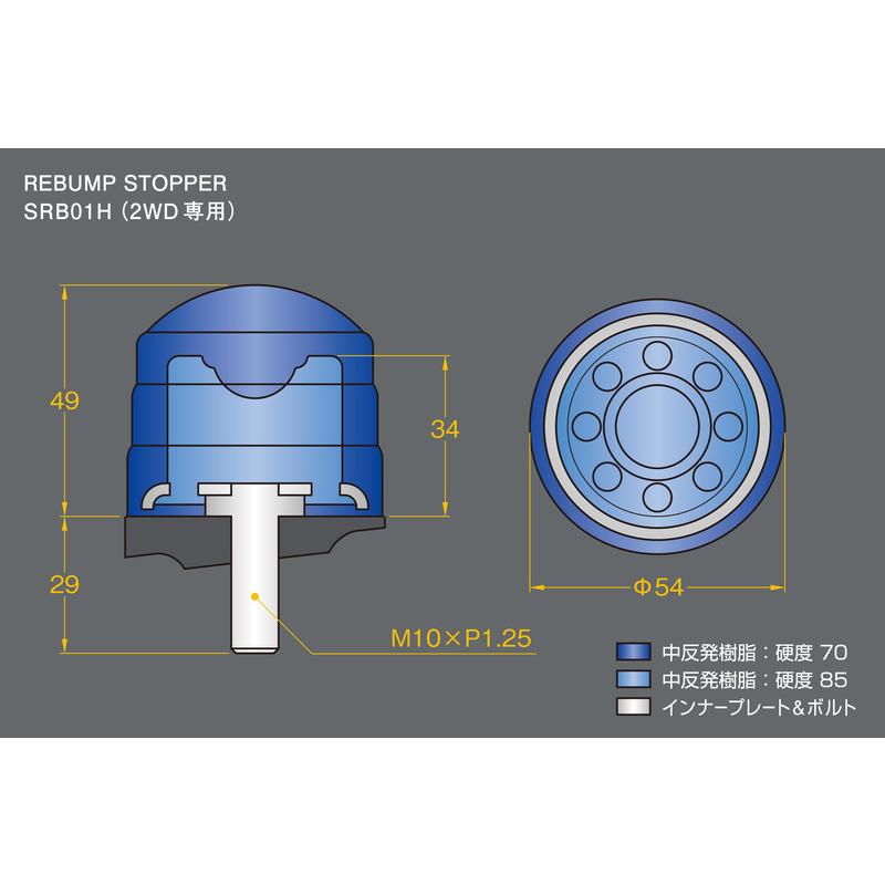 玄武 SSB01H ストロークストッパー＋2インチローダウンブロック GENB（玄武） SSB01H ストロークストッパー フロントリアセット