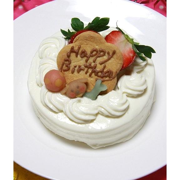 犬用 誕生日 ケーキ 無添加 通販 シンプルなショートケーキ ハッピーデコレーション ホワイト お祝い ご褒美 ペットフード Cw10 はなとしっぽ 通販 Yahoo ショッピング