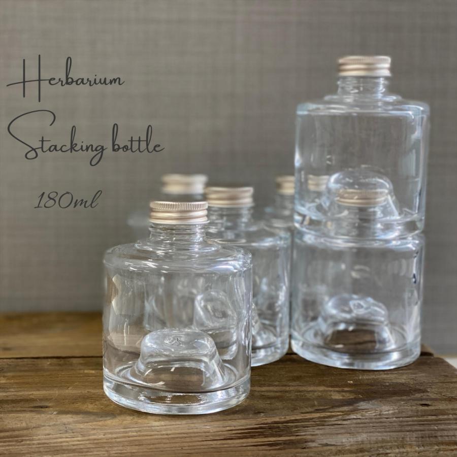 ハーバリウム用ボトル スタッキングガラス瓶 180ｍｌ 高さ98ｍｍ 花材 標本 Grn7 グリーンショップ花うらら 通販 Yahoo ショッピング