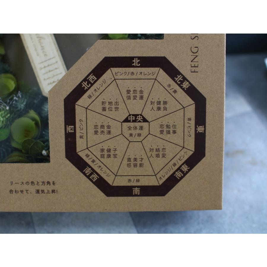 flower ドライフラワー リース Lサイズ 風水リース レッド 4474-A-RD