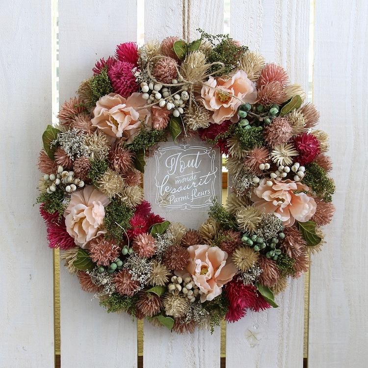 ドライフラワー リース Lサイズローズガーデン 47 A F325mm プレゼント 女性 記念日花 ギフト 誕生日玄関 春 造花 リング 玄関 春 リースリング Dry Kei 47 A 花うるる ハンギング 寄せ植え通販 通販 Yahoo ショッピング