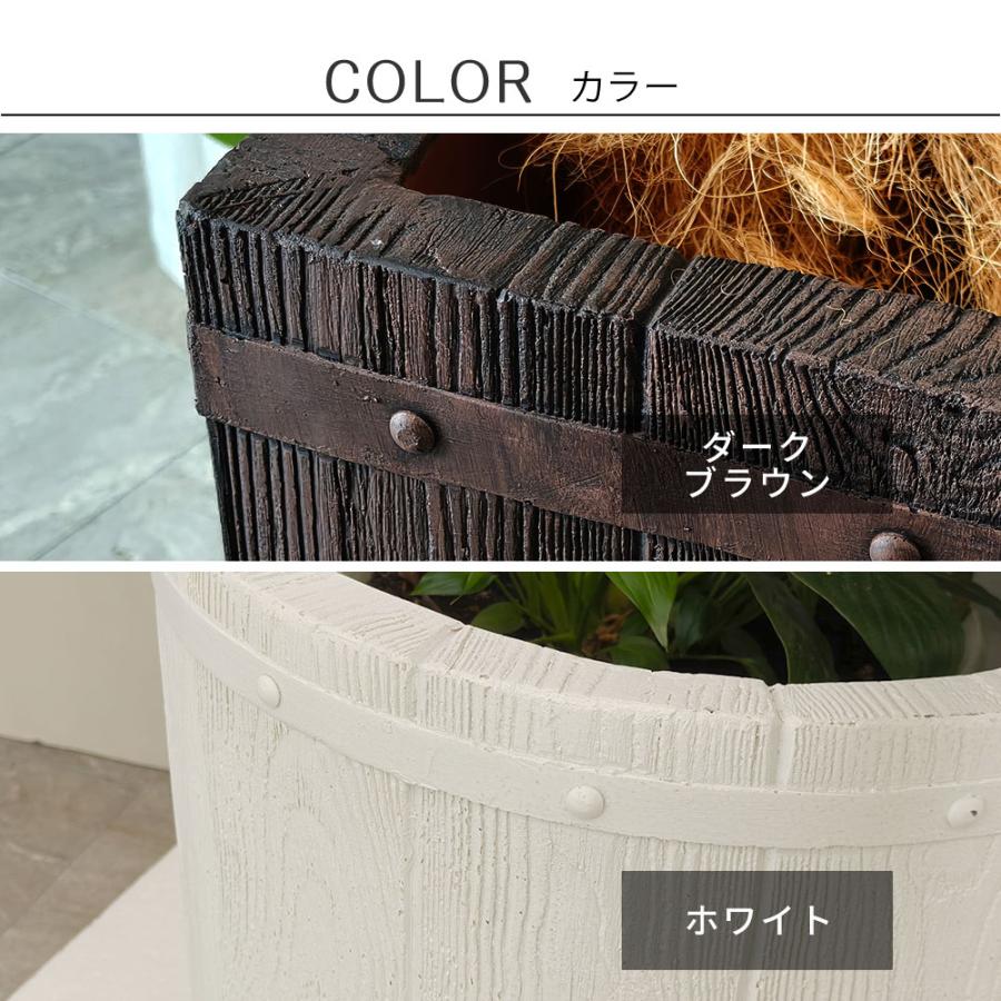「FARBOR」 ファーバー 木調FRPプランター 幅40 (角型) E002-CU400 【住まいスタイル直送品】の画像