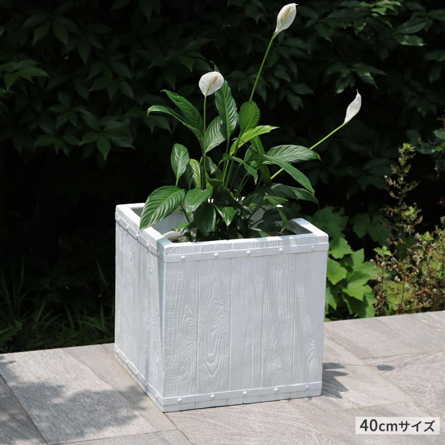 「FARBOR」 ファーバー 木調FRPプランター 幅40 (角型) E002-CU400 【住まいスタイル直送品】の画像