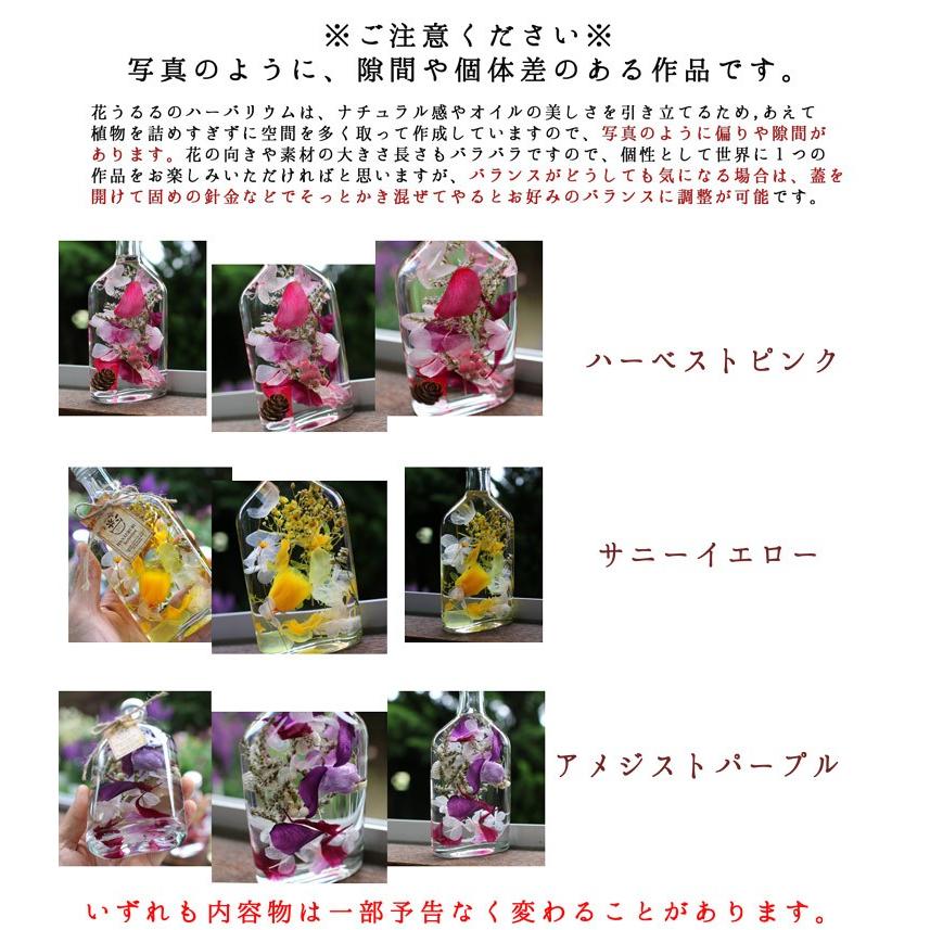 ハーバリウム ギフトに最適 [ウィスキーボトル] 選べる7色 (200ml入