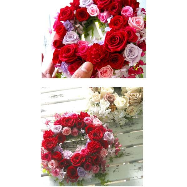 flower 【送料無料】プリザーブドフラワーの リース「rouge(ルージュ