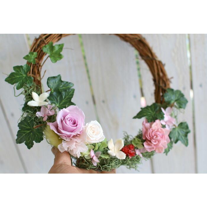 flower ＼母の日 遅れてごめんね配送／花うるる 玄関 リース
