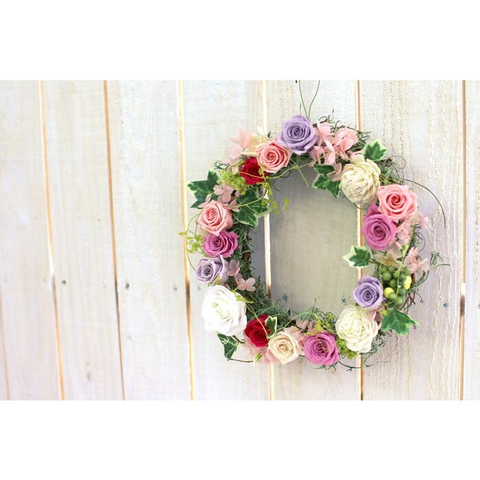 flower ＼母の日 遅れてごめんね配送／花うるる 玄関 リース