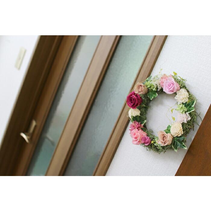 flower ＼母の日 遅れてごめんね配送／花うるる 玄関 リース