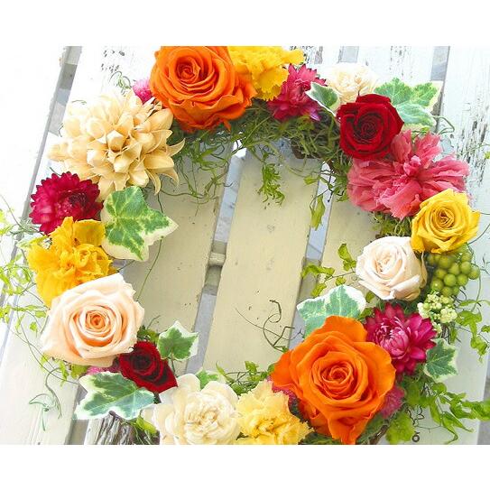 flower ＼母の日 遅れてごめんね配送／花うるる 玄関 リース