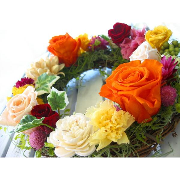 flower ＼母の日 遅れてごめんね配送／花うるる 玄関 リース