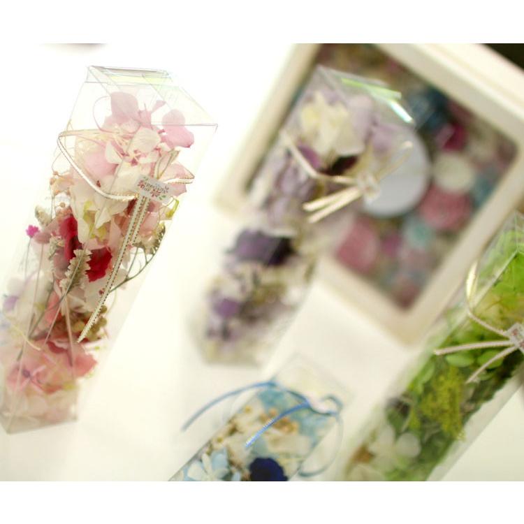 プリザーブドフラワーinクリアBOX (5色から選択可）1ケースにハー