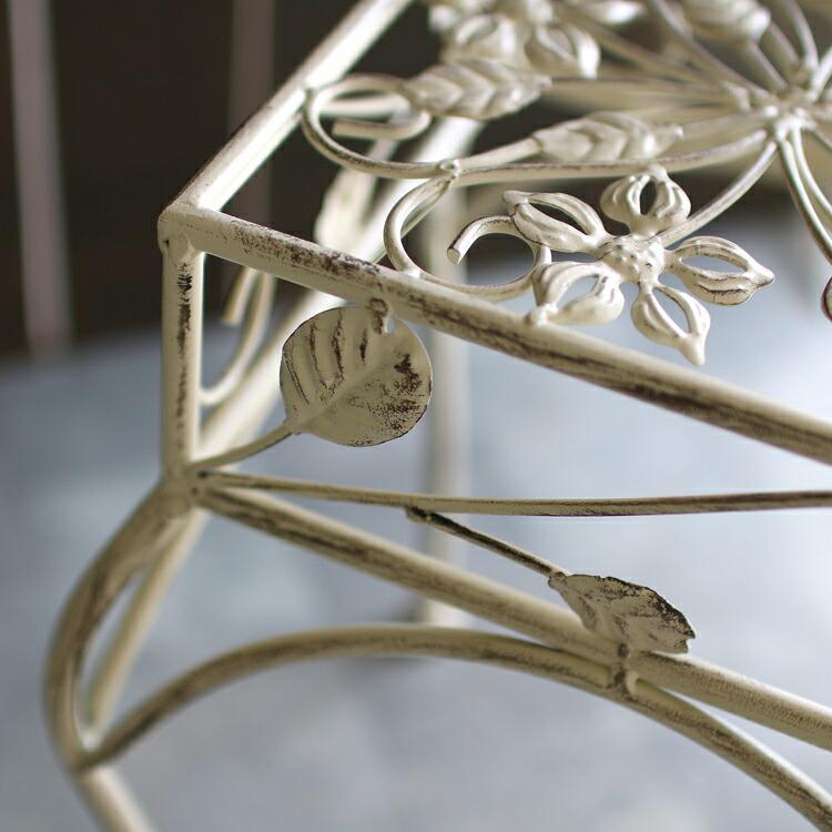 フラワースタンド 屋外 プランタースタンド 花台 角 M『AFS02-K20』 高さ34cm アイアン 屋外 室内 寄せ植え 玄関 バスケット プランター 花台ラック スタンド |  | 04