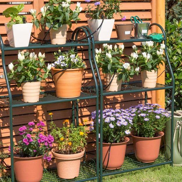 水やりスターターキットタイマー付 家庭菜園用 単4乾電池４本おまけつき 散水機 水やり 自動 タイマー 留守 花 自動水やり器 水やり 散水タイマー Siz Gkk101 花うるる ハンギング 寄せ植え通販 通販 Yahoo ショッピング