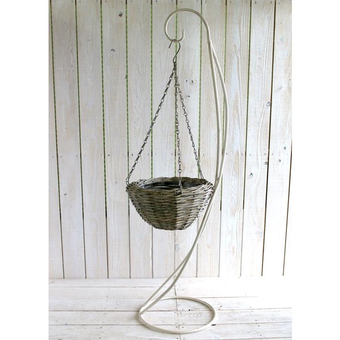 吊り下げ用フラワースタンド ハンギングスタンド ホワイト 高さ約１０６cm ハンギング ハンギングバスケット スタンド 花台 Siz Stand Turi17 花うるる ハンギング 寄せ植え通販 通販 Yahoo ショッピング