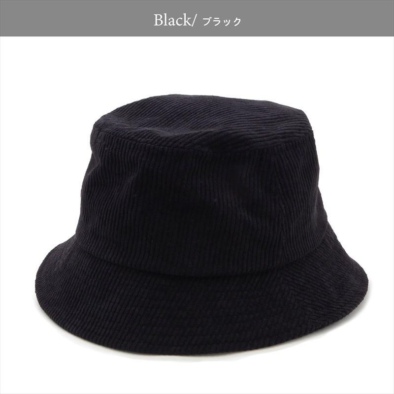コーデュロイ バケットハット サイズ調整可 秋冬 バケハ 冬帽子 つば