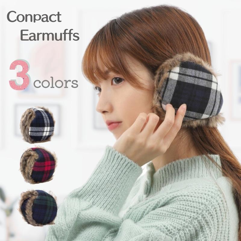 black eye patch woman イヤーマフ　耳あて　カモ柄 FUNALIVE（ファンアライブ） 耳当て イヤーマフ モフモフコンパクト