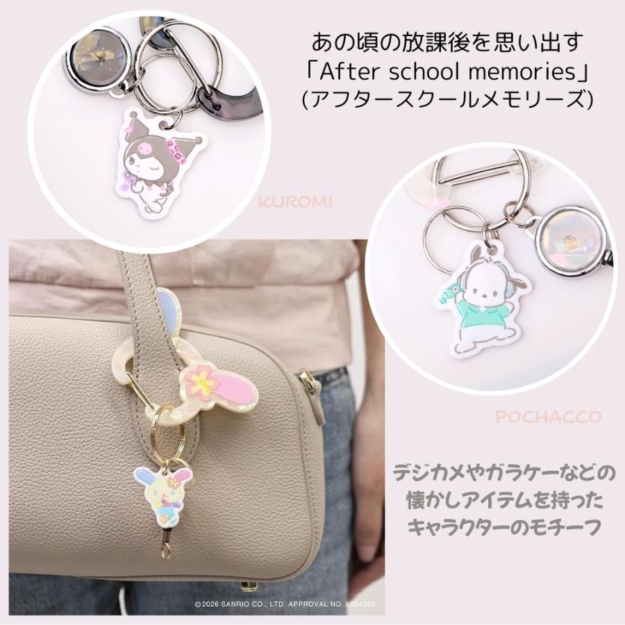 Flowering サンリオ カラビナ リール付き キーホルダー シナモロール