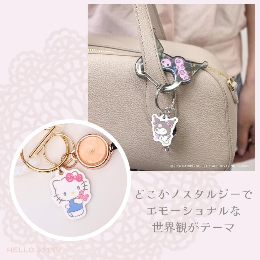 Flowering サンリオ カラビナ リール付き キーホルダー シナモロール