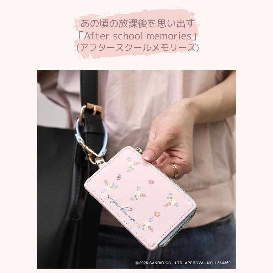 Flowering サンリオ リール付き パスケース ポケット付き シナモロール