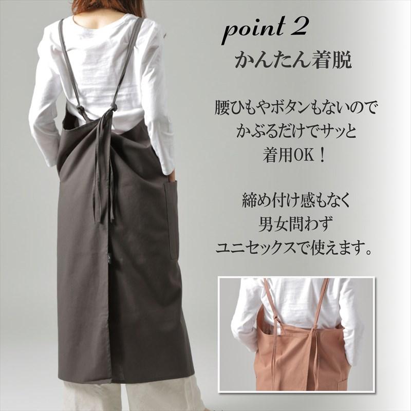 Aness(アネス) 細見えエプロン ロング丈 エプロン 着脱簡単 被る Aness(アネス) 細見えエプロン ロング丈 エプロン 着脱簡単 被る