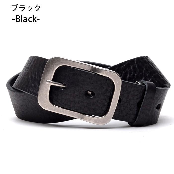 Marib select 栃木レザー ベルト レザーベルト 本革 ギャリソンバックル シボ感有り シュリンクレザー 長さ調整可能 40mm 110cm c045