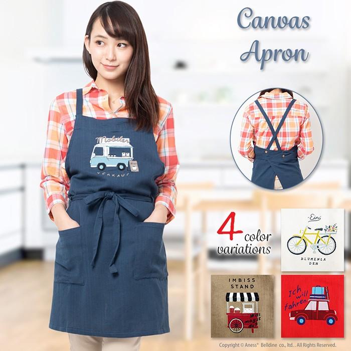 キャンバスエプロン 軽量シンプル 帆布 カフェエプロン お洒落なプリント 肩紐タイプ 料理教室 保育士 介護士 P350 Mail P350 ベルディン 通販 Yahoo ショッピング