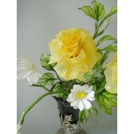 アメリカンフラワーアレンジ・バラとカラー : 花with-heartヤフー店